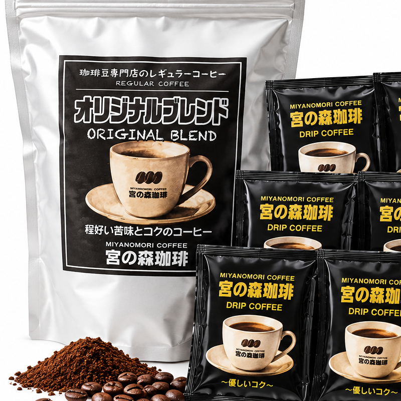 宮の森珈琲 レギュラーコーヒー 100g×4袋